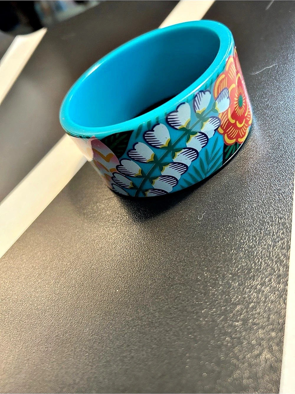Avon Floral Blue & Multicolor Bangle
